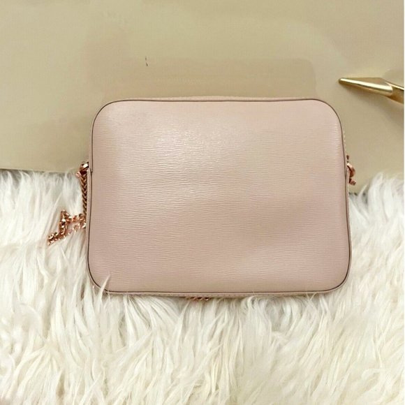 EUC TED BAKER LONDON JULIE LEATHER CROSSBODY CAMERA BAG TAUPE MSRP $175.00 - Picture 7 of 9